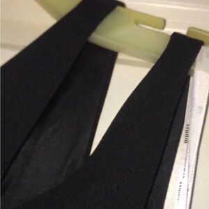 DB Studio black one shoulder strap long black dress.